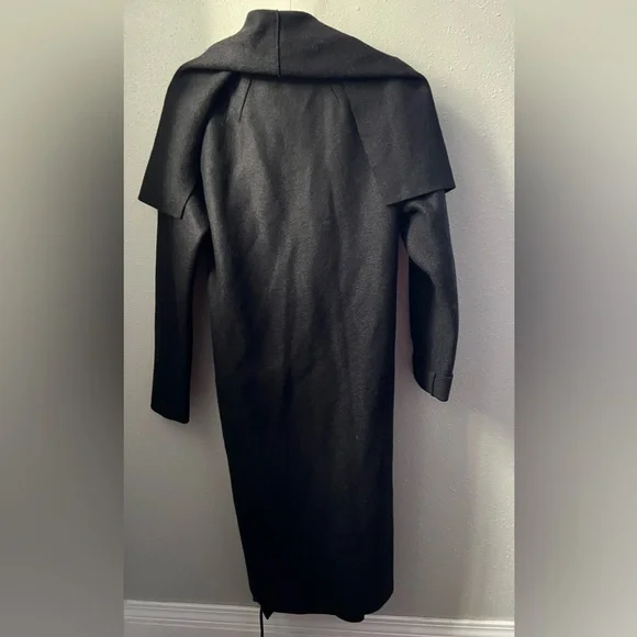 New HARRIS WHARF LONDON Volcano Long Pressed Wool Coat Size 42 IT - Picture 6 of 14